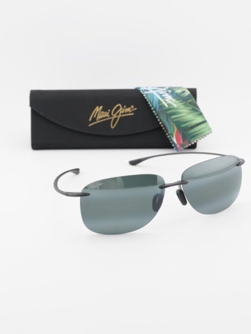 Maui Jim HIKINA 445 11M Rectangle Sunglasses – Grey / Grey